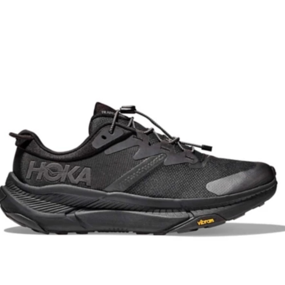 Hoka Transport Athletic Workout Running Men’s Shoes All Black Size 12